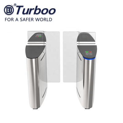 High quality optical smart pedestrian gate access control entrance Sliding barrier electronic turnstile