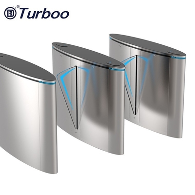 خرید SUS304 Flap Barrier Turnstile Gate اثر انگشت تشخیص چهره RFID برای هتل های اداری online manufacture