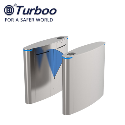 دروازه اتوماتیک فلاپ مانع RFID کارت خوان امنیت دروازه Turnstile برای ساختمان دفتر سوپرمارکت