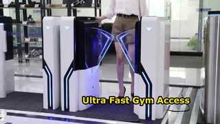 مکانیسم دروازه مانع فلپ EF2213 با کارت Swipe Gym و زمان عملیات RFID 0.2 ثانیه نمایشی